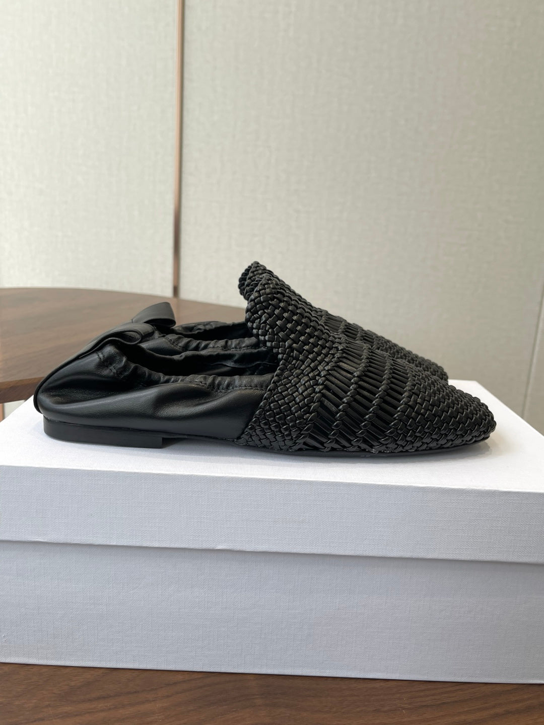 Celine 26 F035 Loafers Woven Leather 790673