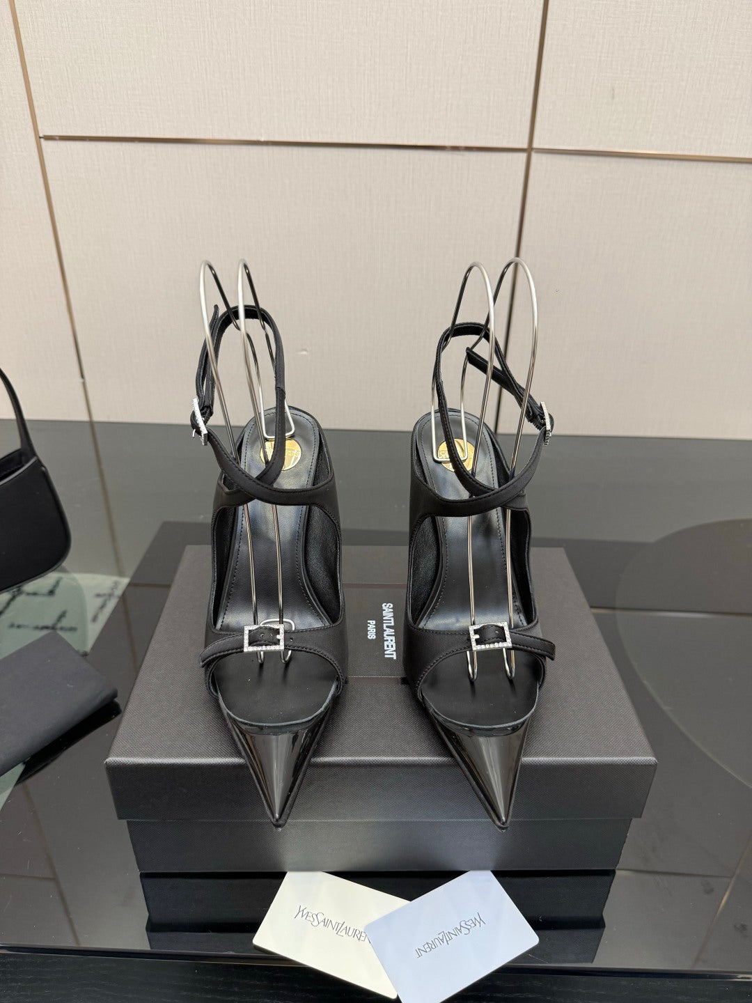 YSL 2026 High Heels Sandals 110mm Silk Leather 791876