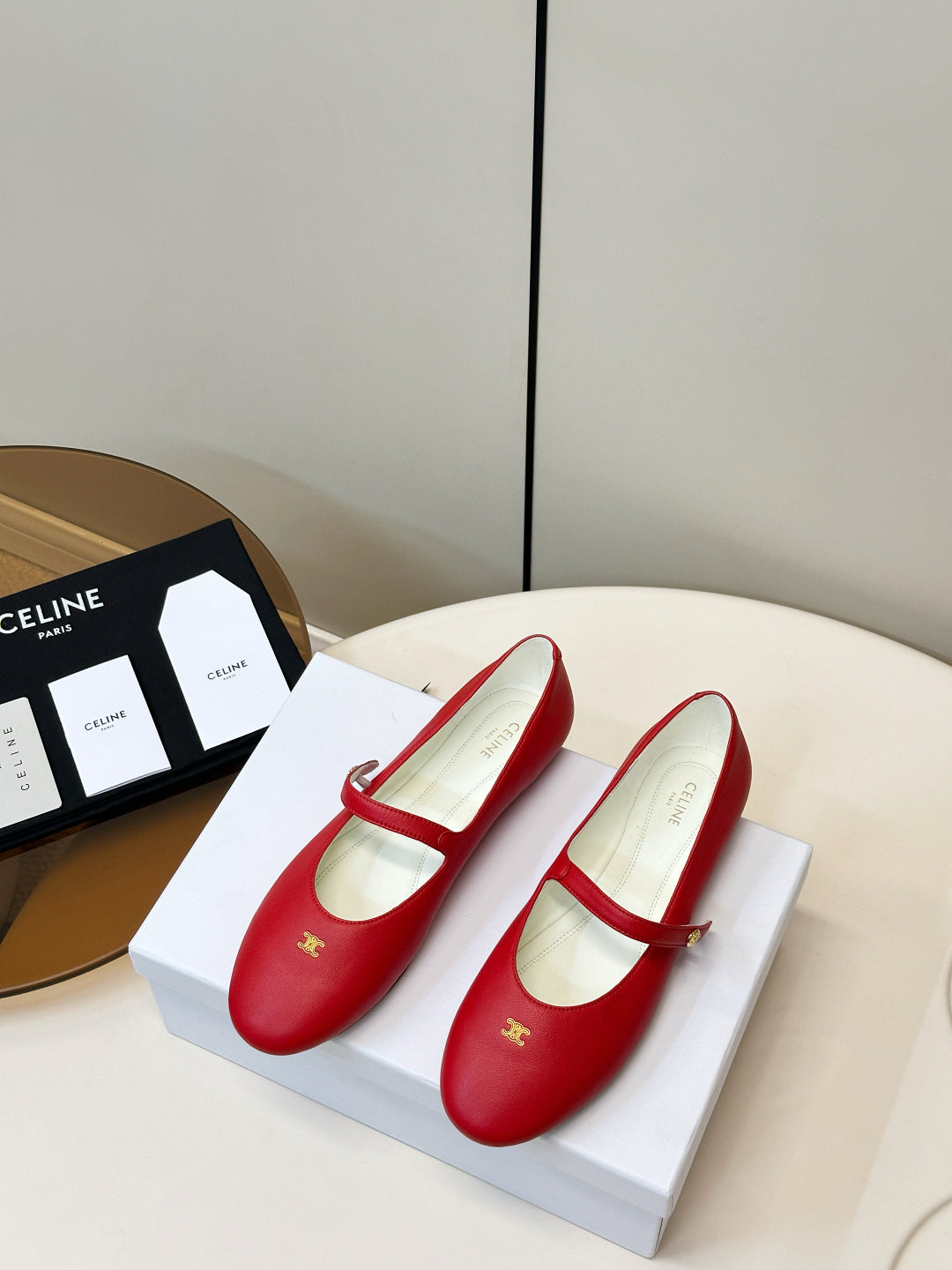 Celine 26 Ballet Ballerina Flats Lambskin 798461