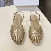 Celine 2026 Flat Roman Sandals Leather 895496