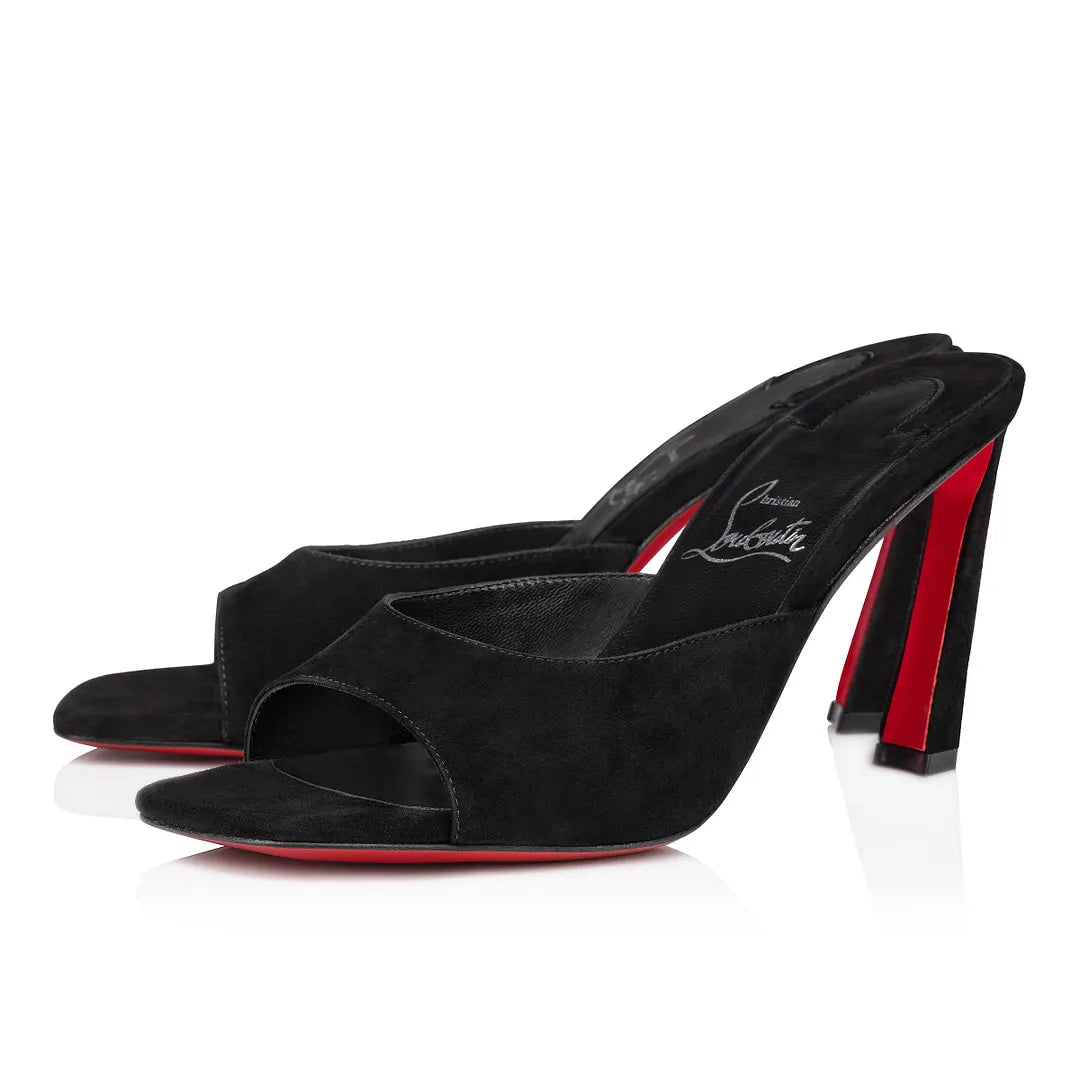 CL 26ss Square-toed High Heel Mules 85 Suede