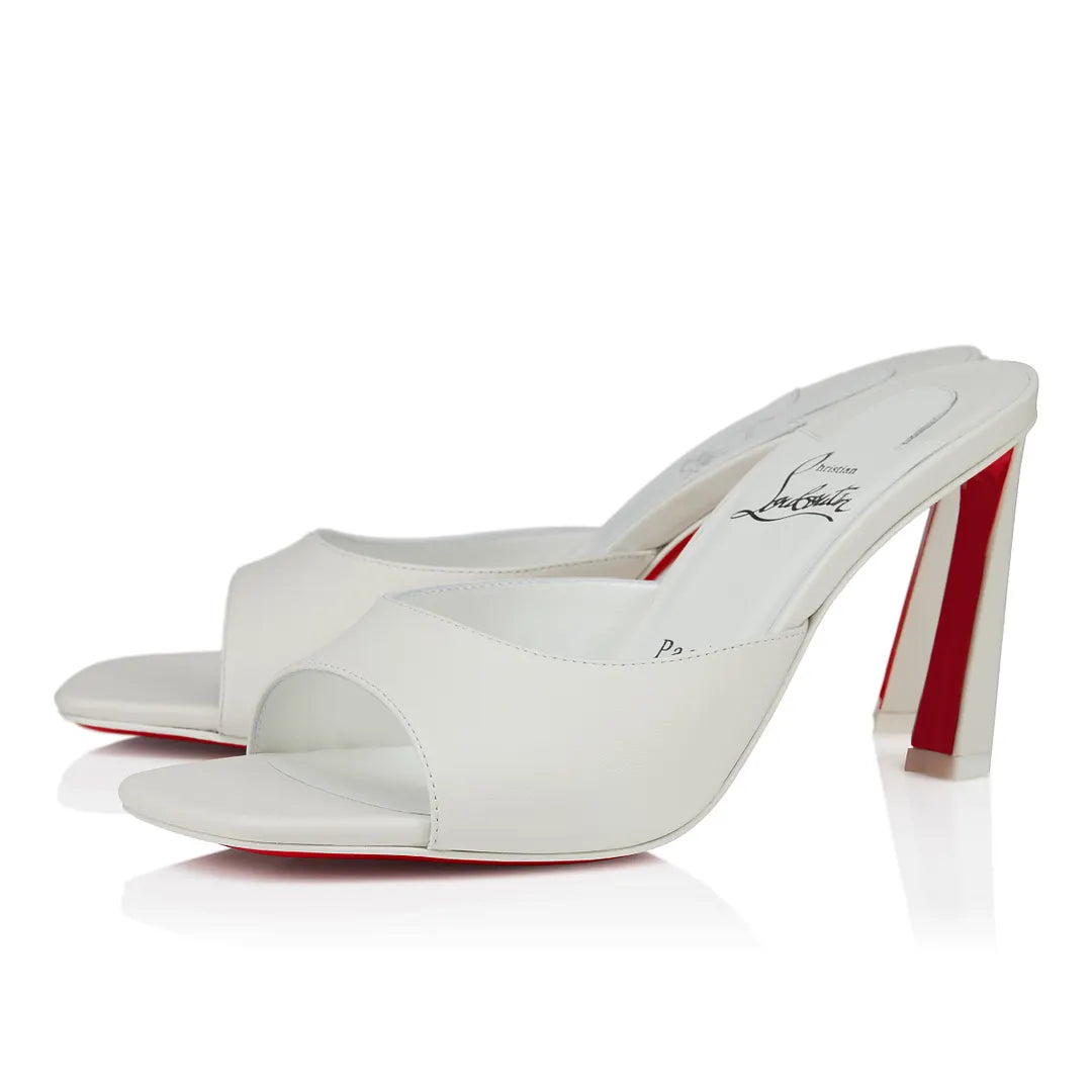 CL 26ss Square Toe Heels Sandals 85 Leather