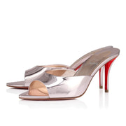CL 26ss High Heel Mules 80 Rose-Gold Metallic Patent Leather
