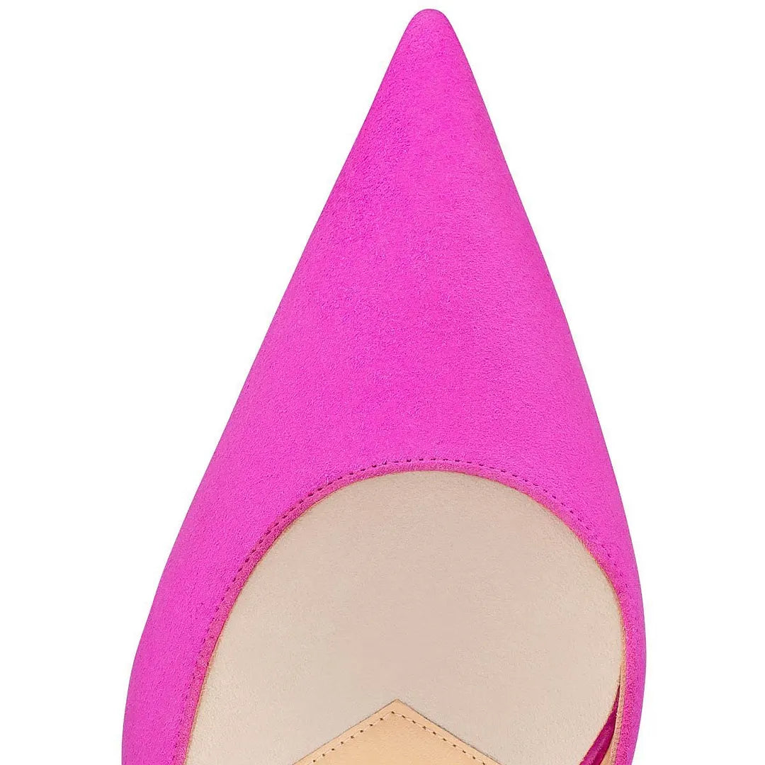 CL 26ss Planet Choc Mule 80 Pink Gold Suede