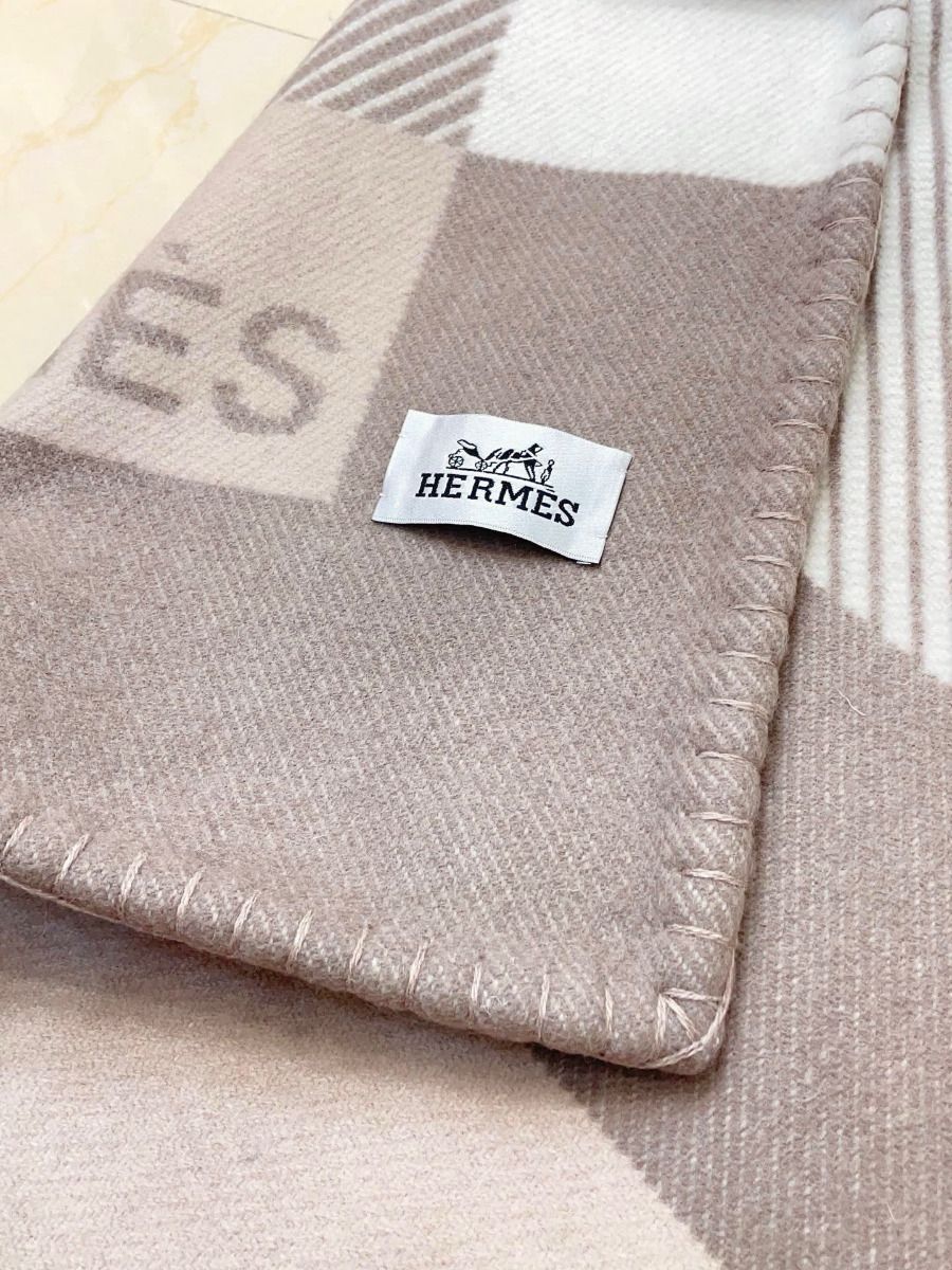HM Riviera Blanket Beige Wool Cashmere