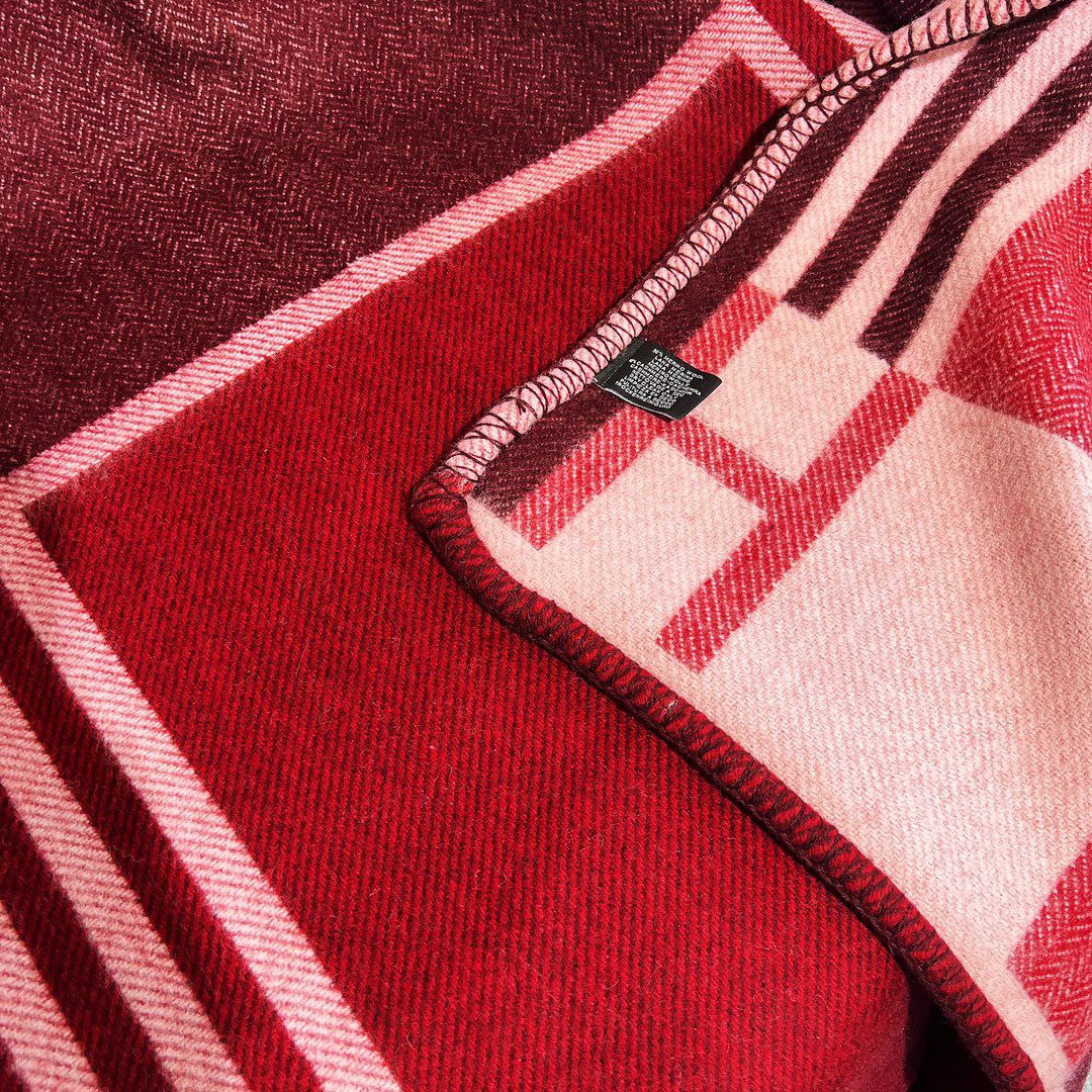 HM Ithaque Blanket Bordeaux Wool Cashmere