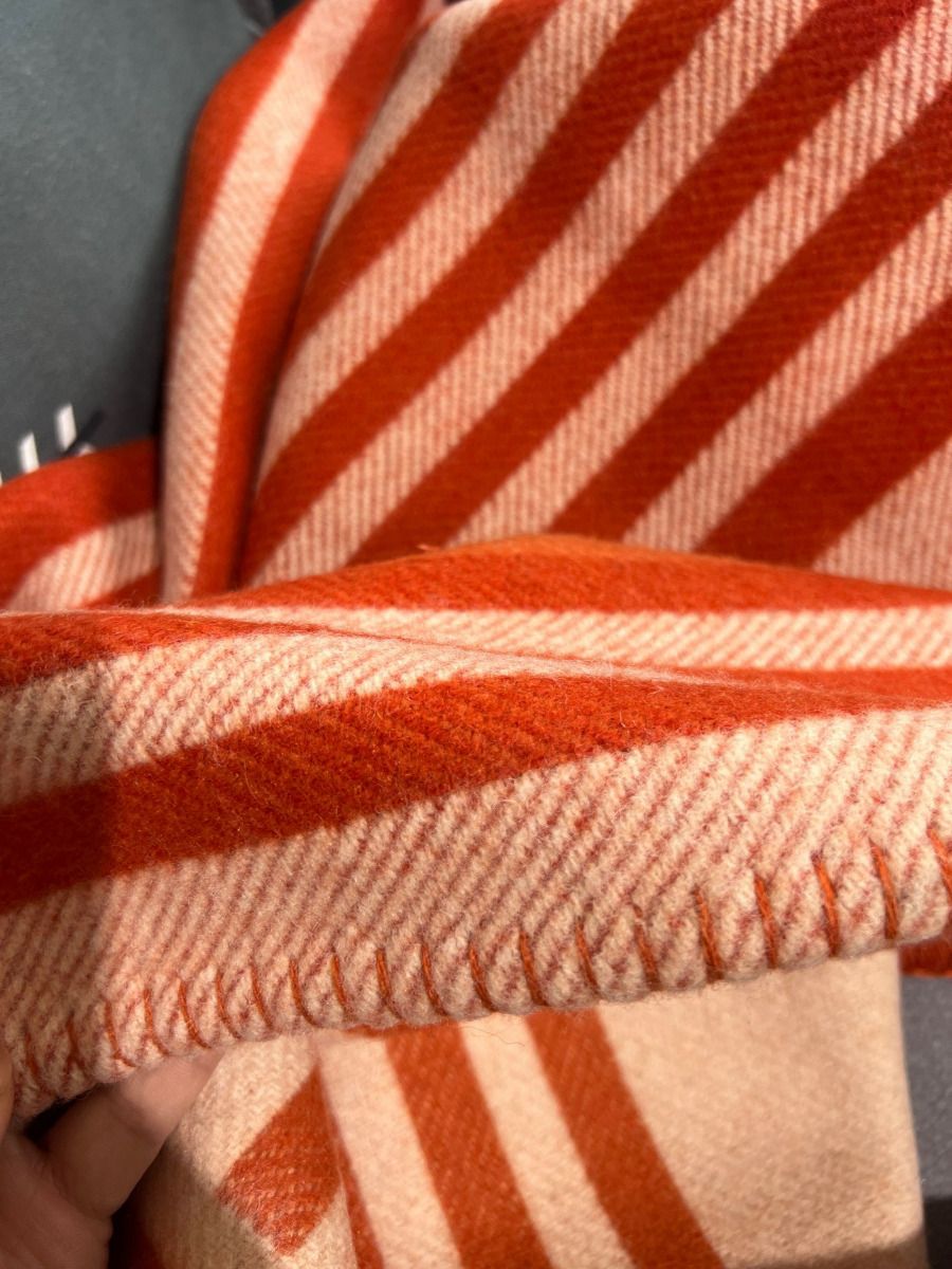 HM Ithaque Blanket Cuivre Wool Cashmere