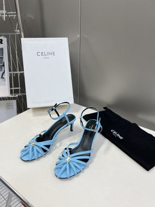 Celine 26 Triomphe Sandals 60mm Lambskin 716975