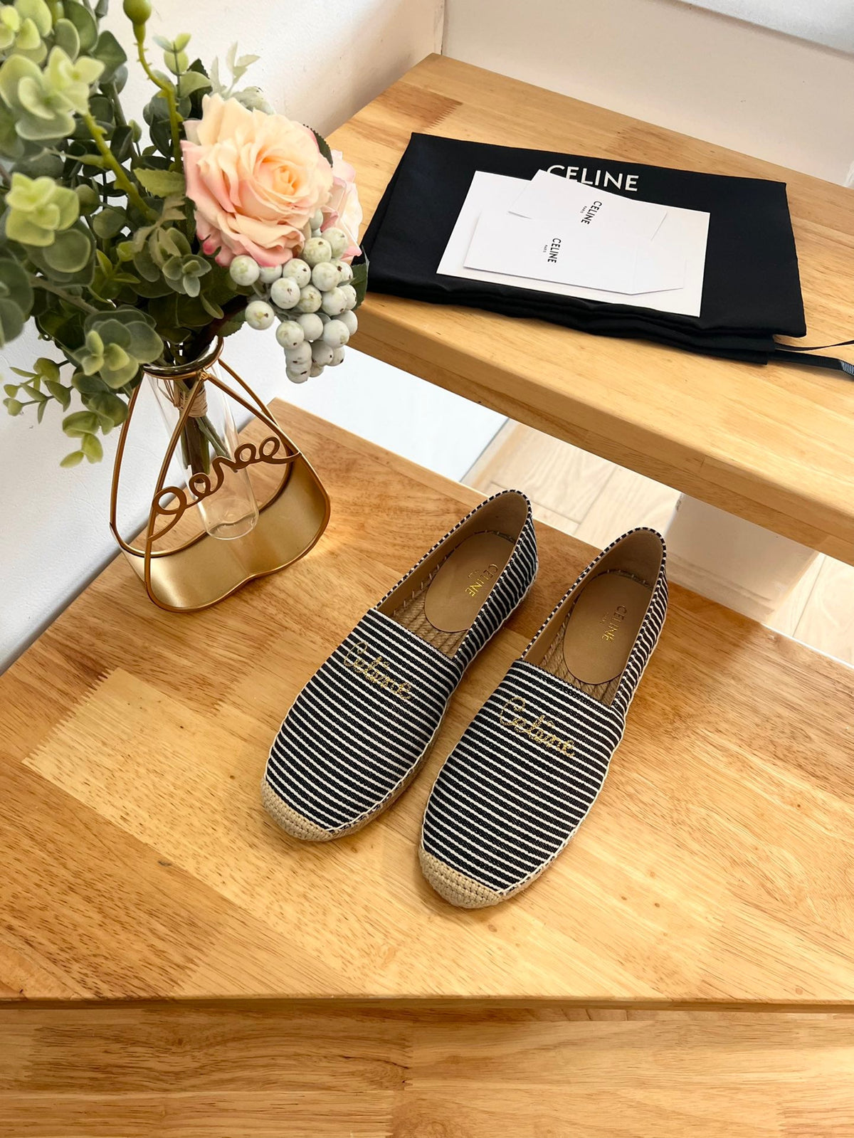 Celine 2026 Taillat Flat Loafers Canvas 807217