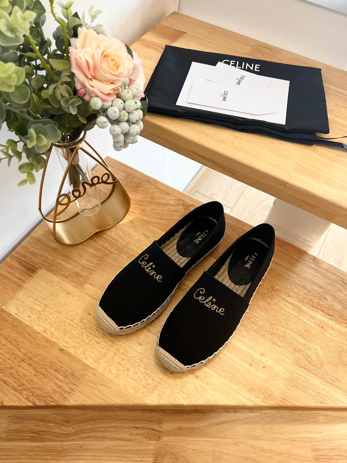 Celine 2026 Taillat Flat Loafers Canvas 807217
