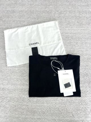 CC See-through Striped Short Sleeves T- shirt Cotton