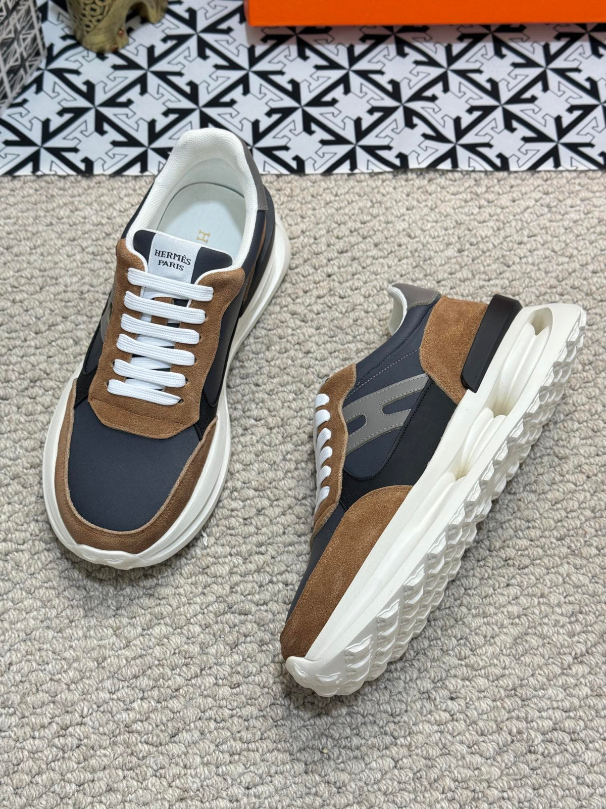 HM Men's Sneaker Cowhide Suede 524700