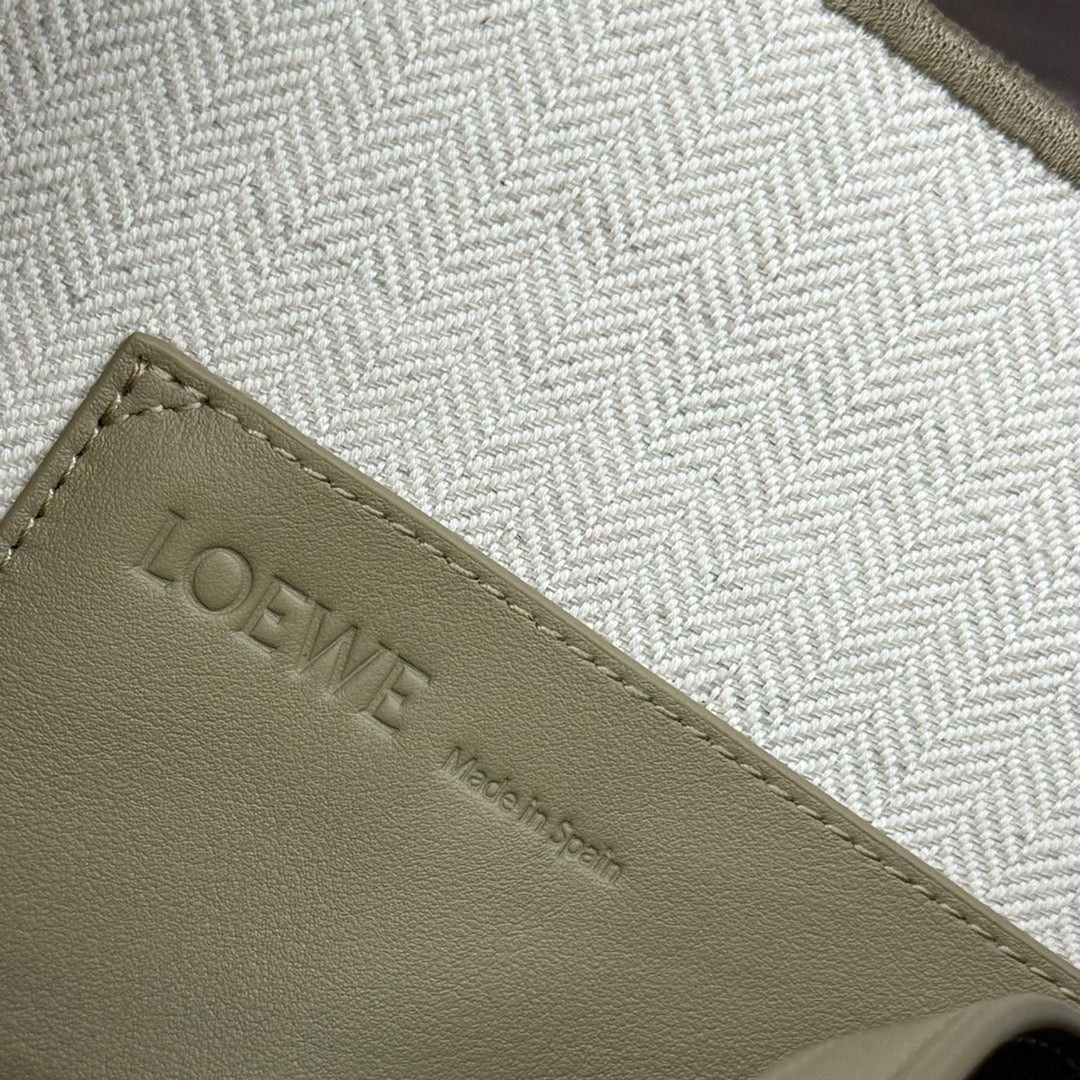 Loewe Font Tote Handbag Beige Jacquard Canvas
