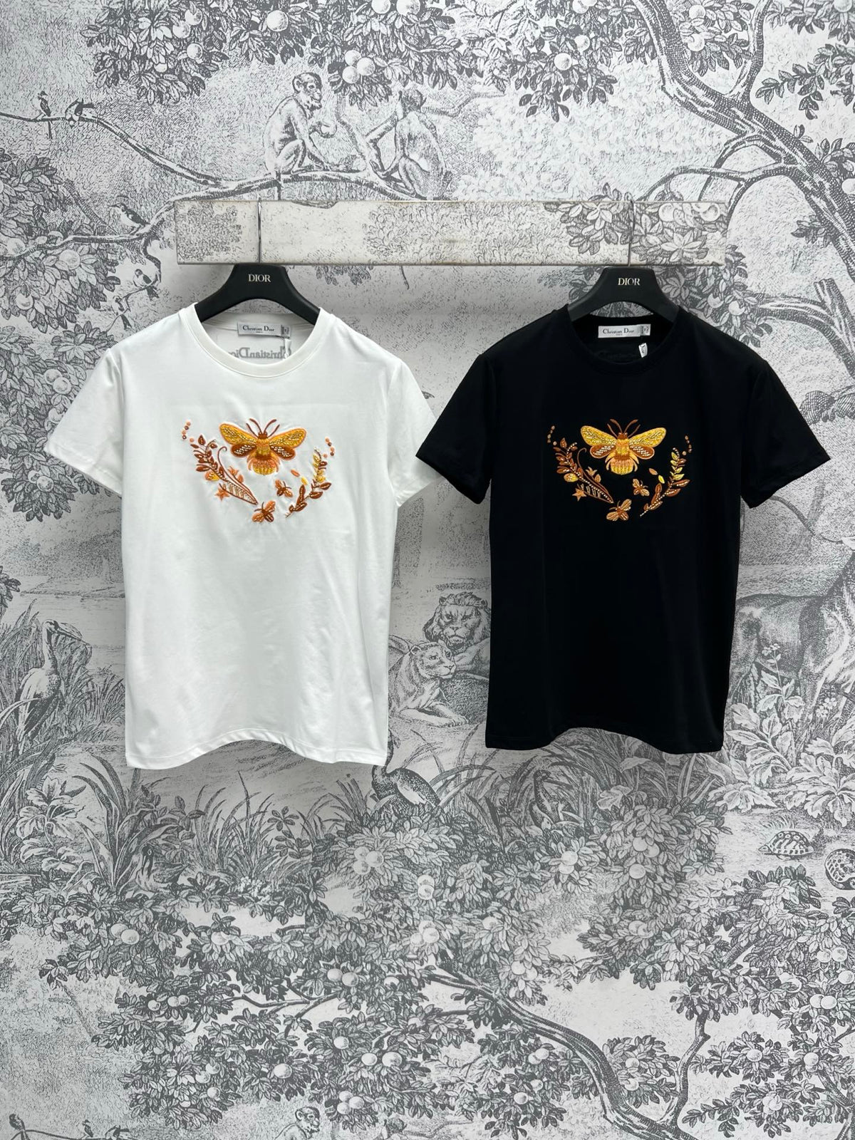 CD 25 Yellow Butterfly Short-sleeved T-shirt cotton