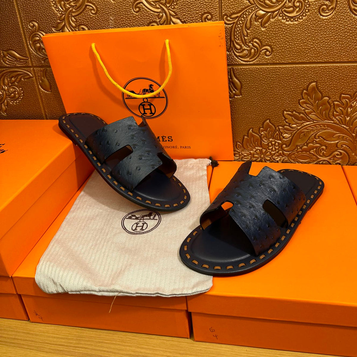 HM Men's Izmir Slide Cowhide 544090