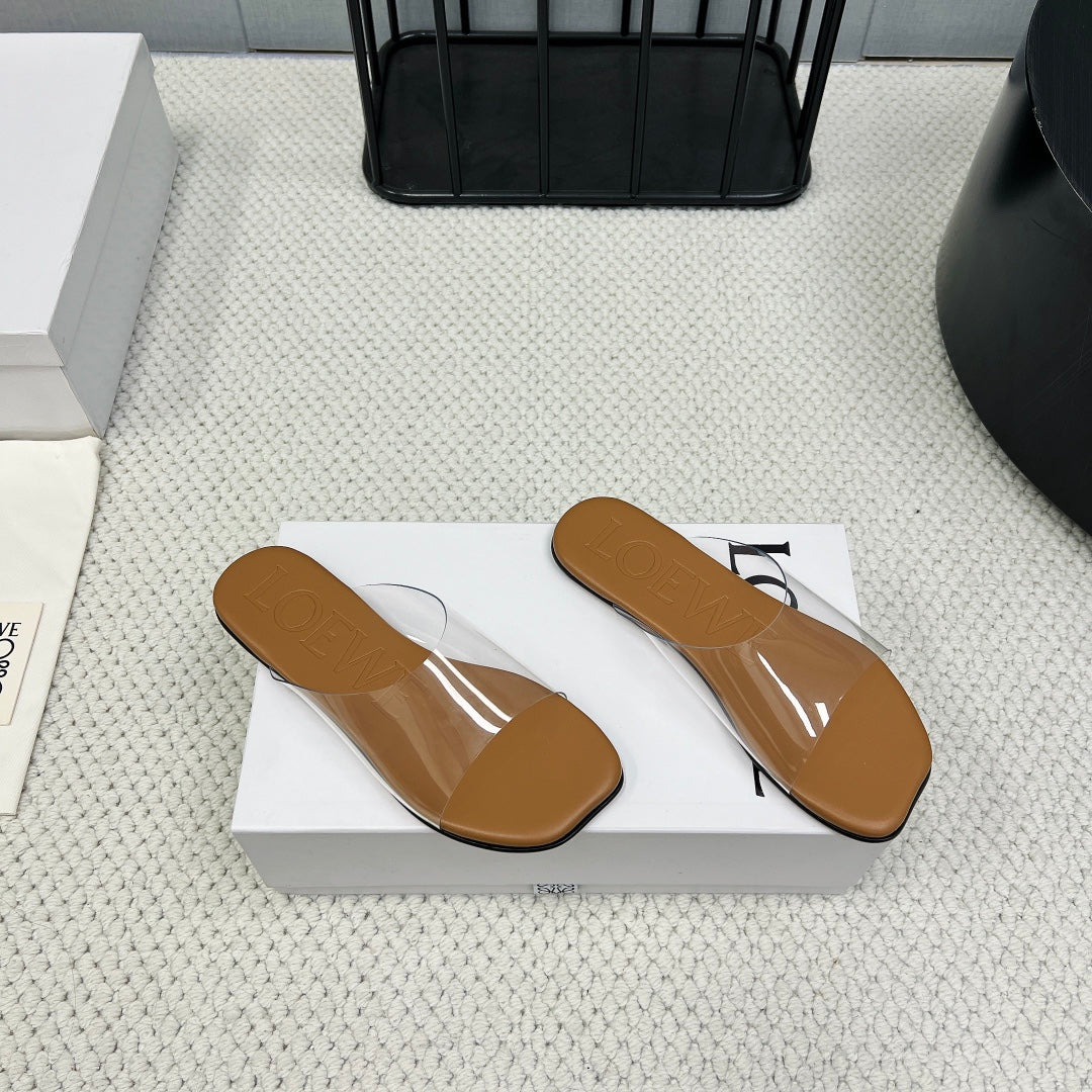 Loewe 25 Transparent Slide PVC Sheepskin 211983