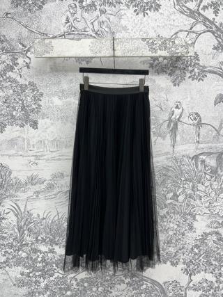 CD 25 Pleated Gauze Skirt cotton Polyester