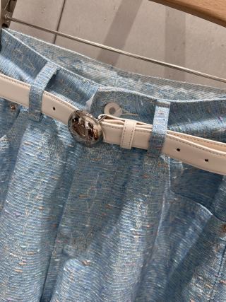 Loewe 25 Pattern With Belt Jeans Cotton