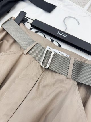 CD 25 Belt Pant Black and Beige Nylon Polyester