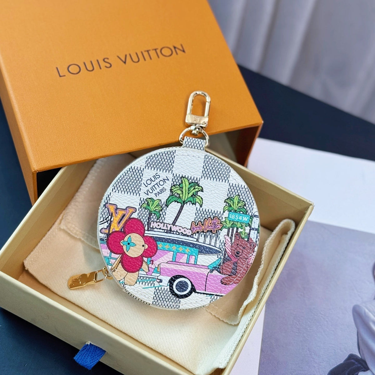 LV Vivienne Round Coin Purses Charm