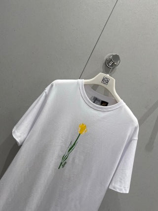 Loewe 25 Floral Round Neck Short-sleeved T-shirt Cotton