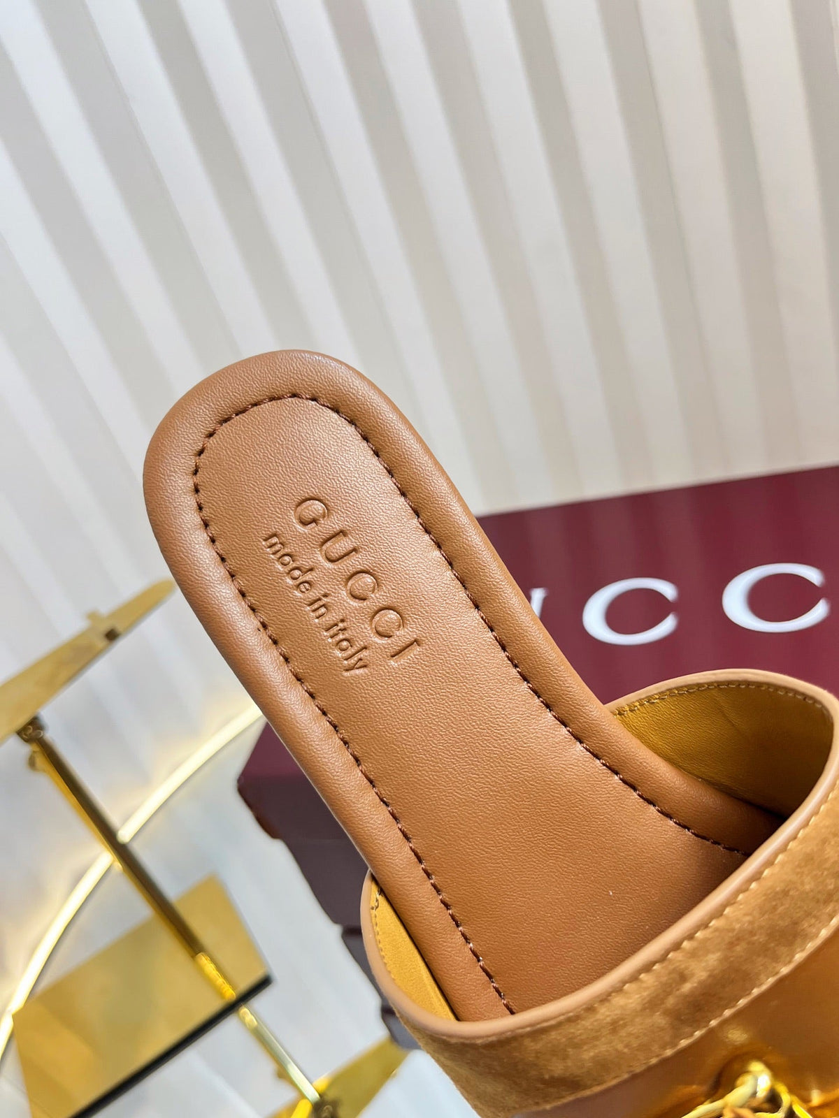 Gucci 2026 Women's Slide Sandals Suede Leather 767990