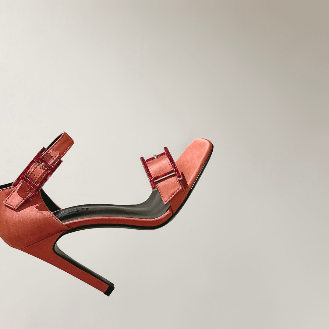 HM Buckle Sandals Gred Calfskin 308184