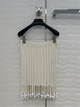 Loewe Fringe Set Ivory Cotton