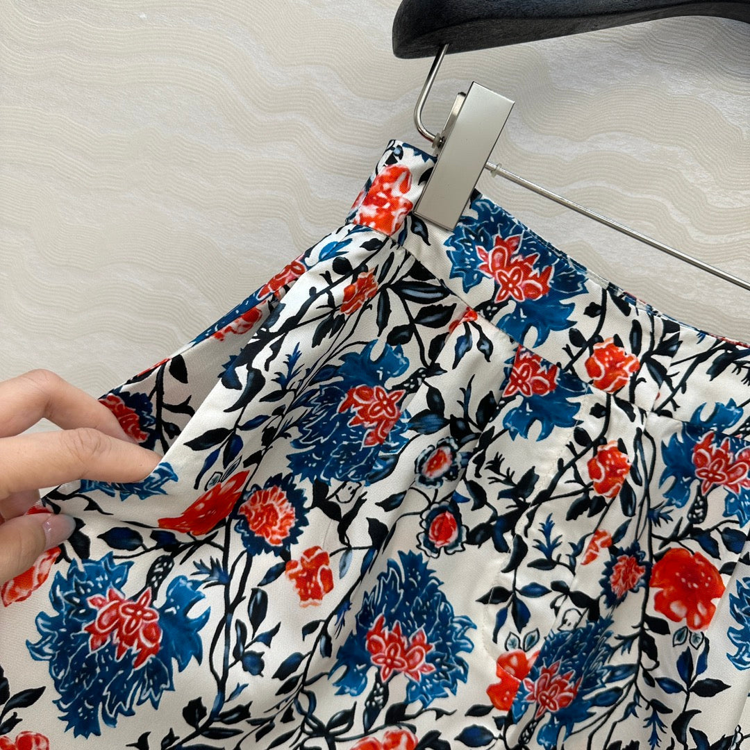 LV 25S Monogram Print Suit Flower Set Multicolor Cotton