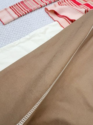 Fendi 25 Hip Skirt Khaki Cotton
