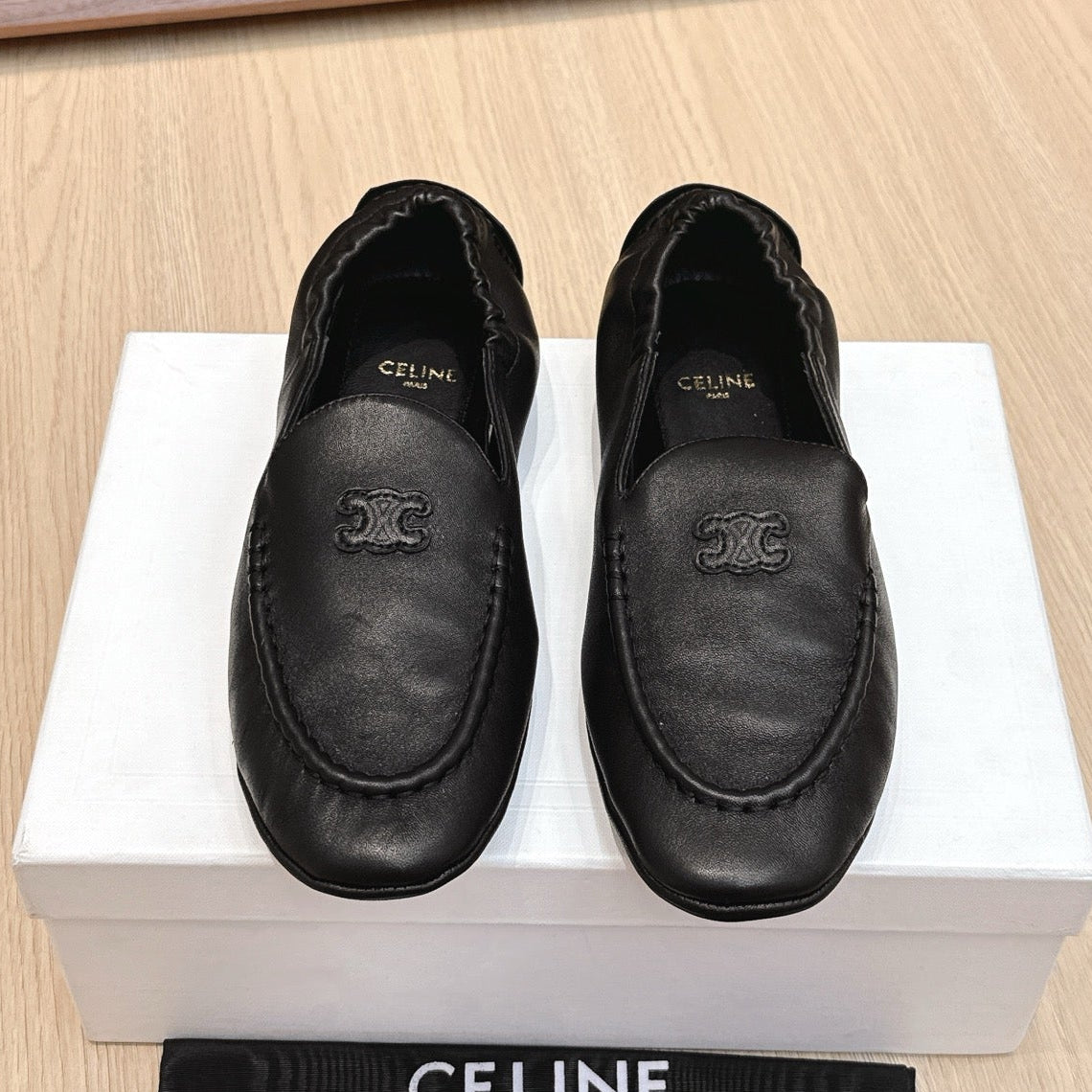 Celine 2026 Adam Loafers Suede Sheepskin 654888