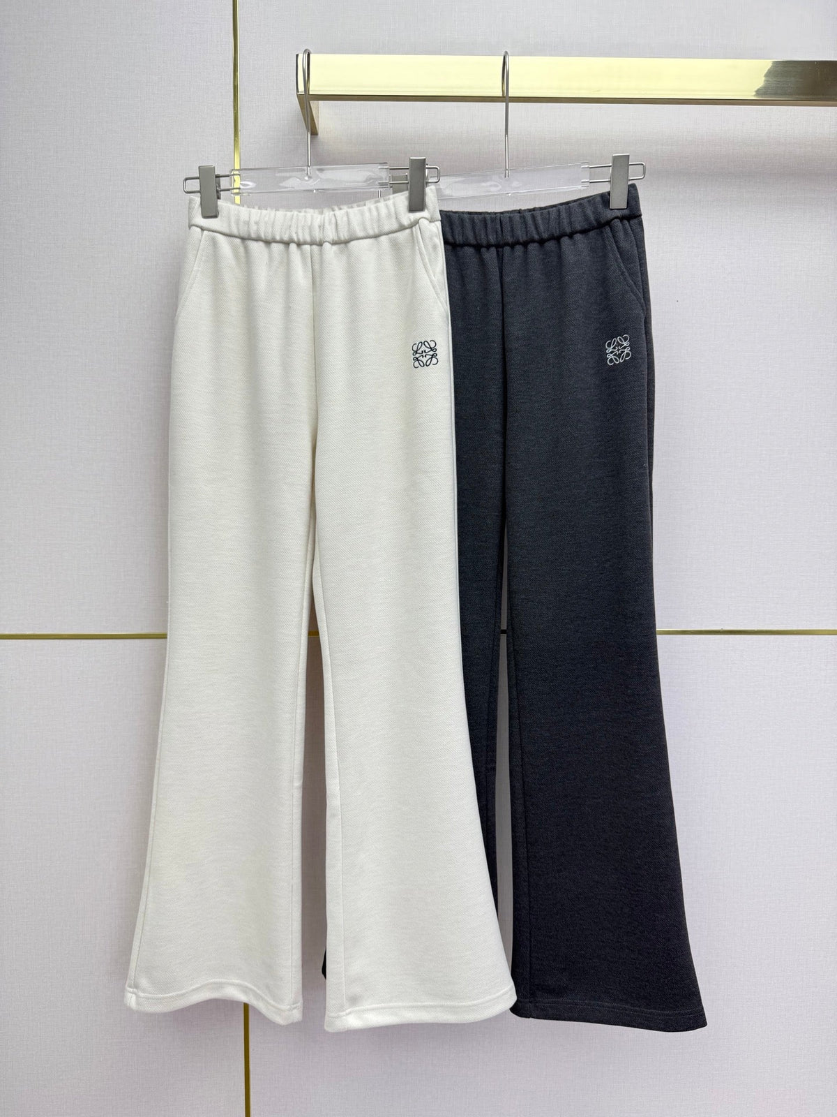 Loewe 2025 Trouser Black and White Polyester 323773