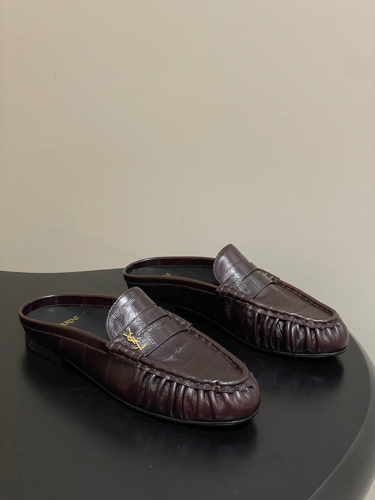 Saint Laurent 2026 Le Loafer Mules Suede Leather 593933