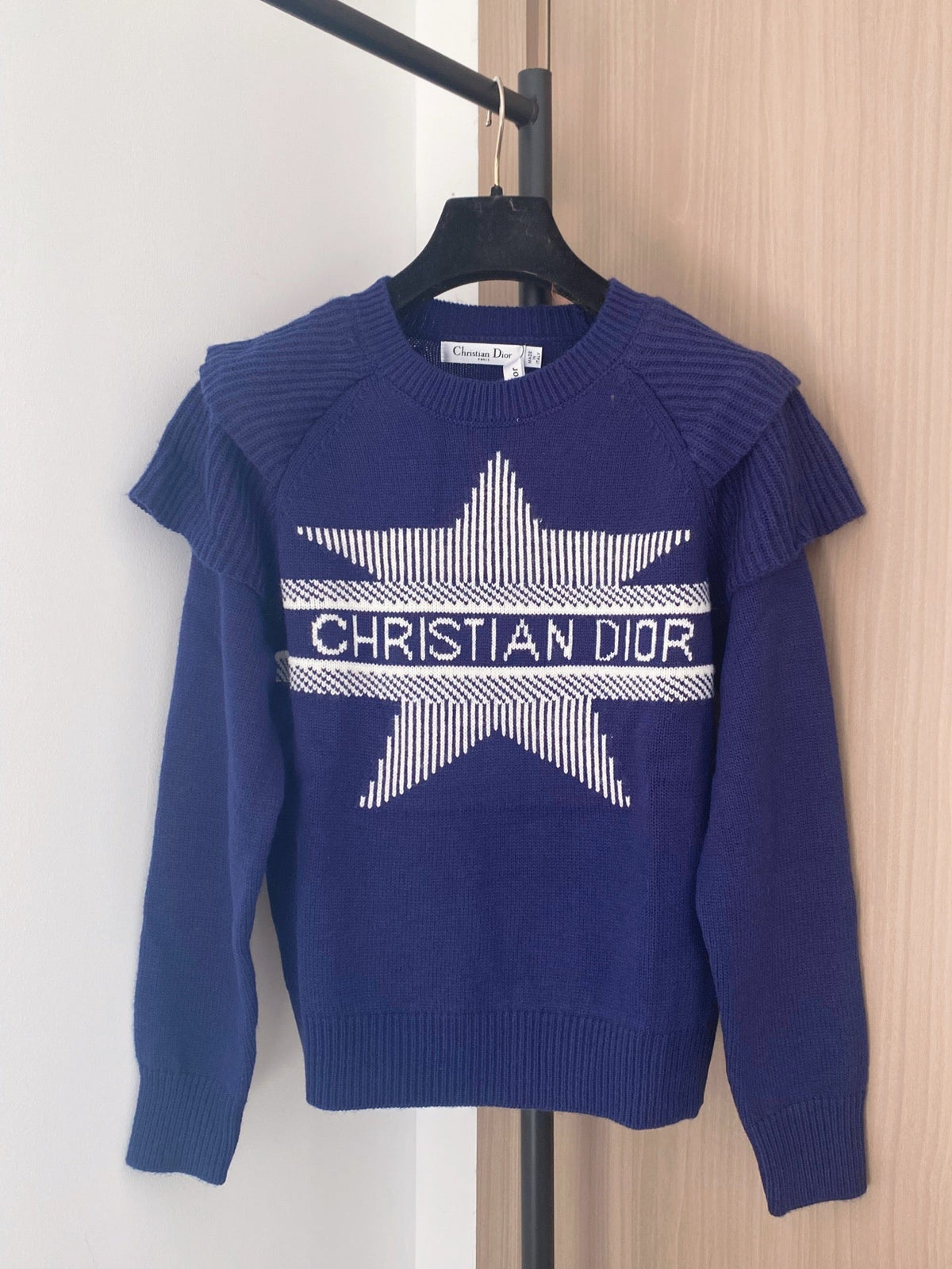 Dior 2025 Long-Sleeve Shirt with Logo Pattern Wool