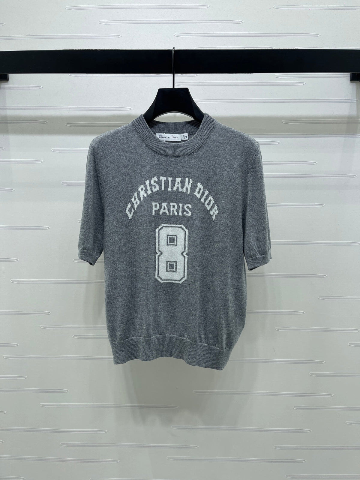 Dior 2026 Number with Logo Short-Sleeve T-Shirt Wool