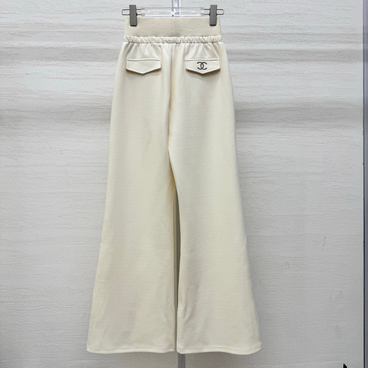 Chanel 2026 Rhinestone Waistband Casual Pant Cotton 356983