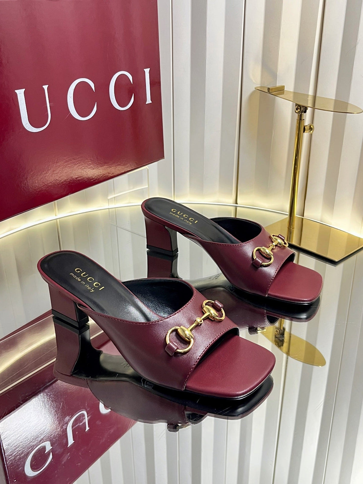 Gucci 2026 Horsebit Mule Sandals 50mm Leather 768116