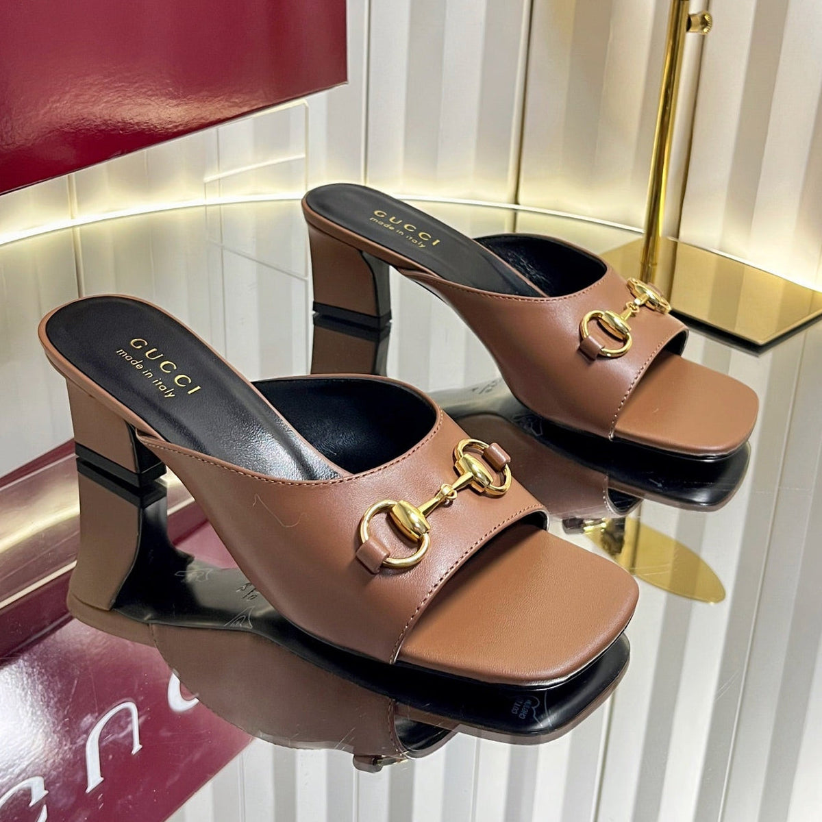 Gucci 2026 Horsebit Mule Sandals 50mm Leather 768116