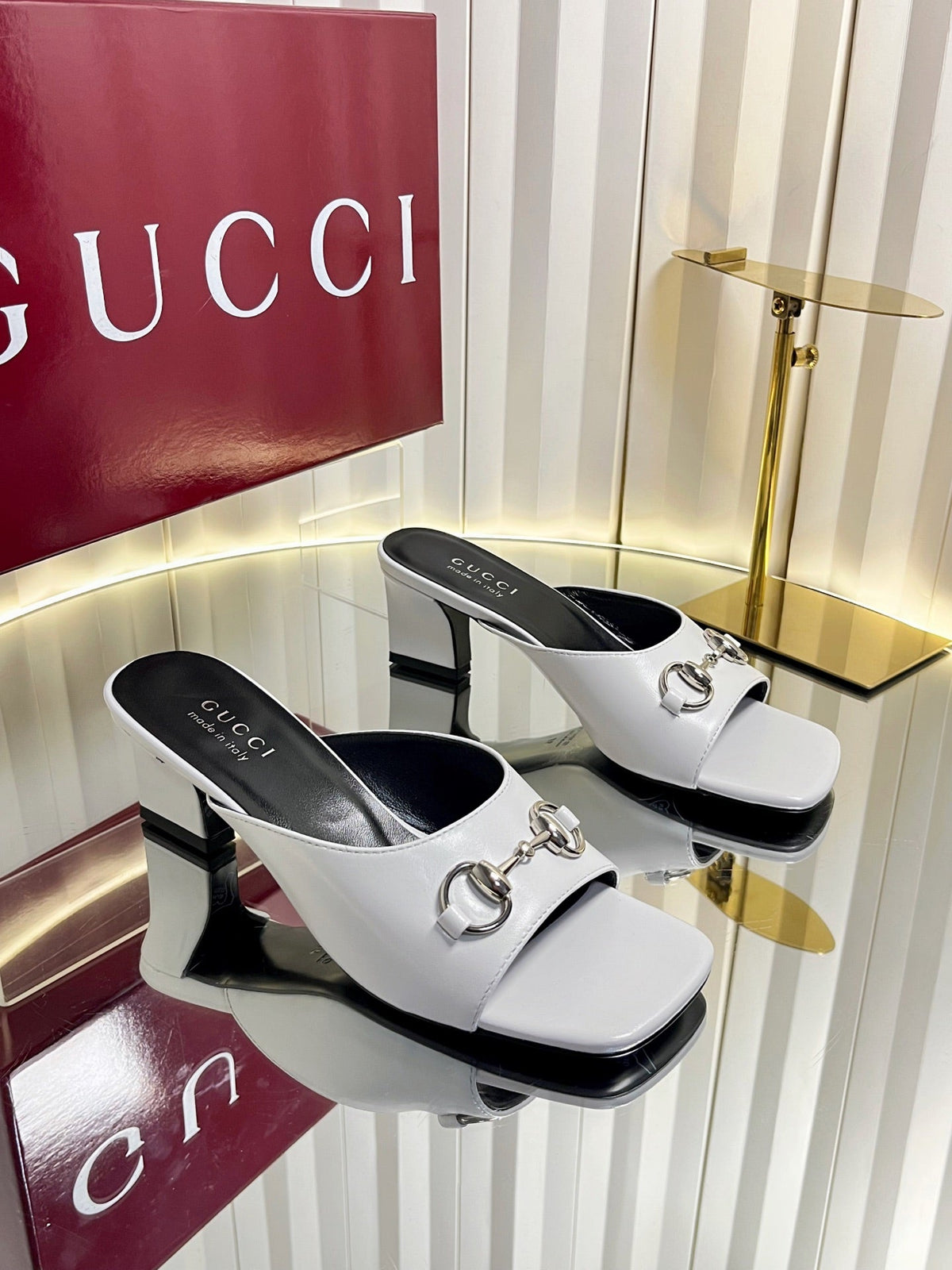 Gucci 2026 Horsebit Mule Sandals 50mm Leather 768116
