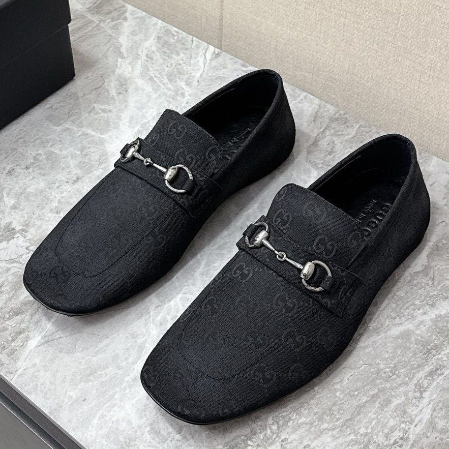 Gucci 2026 Worn-out Effect Ragazzo Loafers Canvas Leather 972295