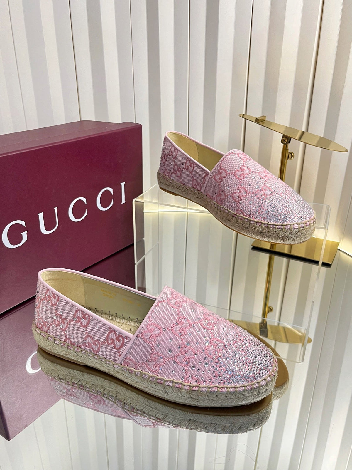 Gucci 2026 Heritage Espadrilles Lame Canvas 768172