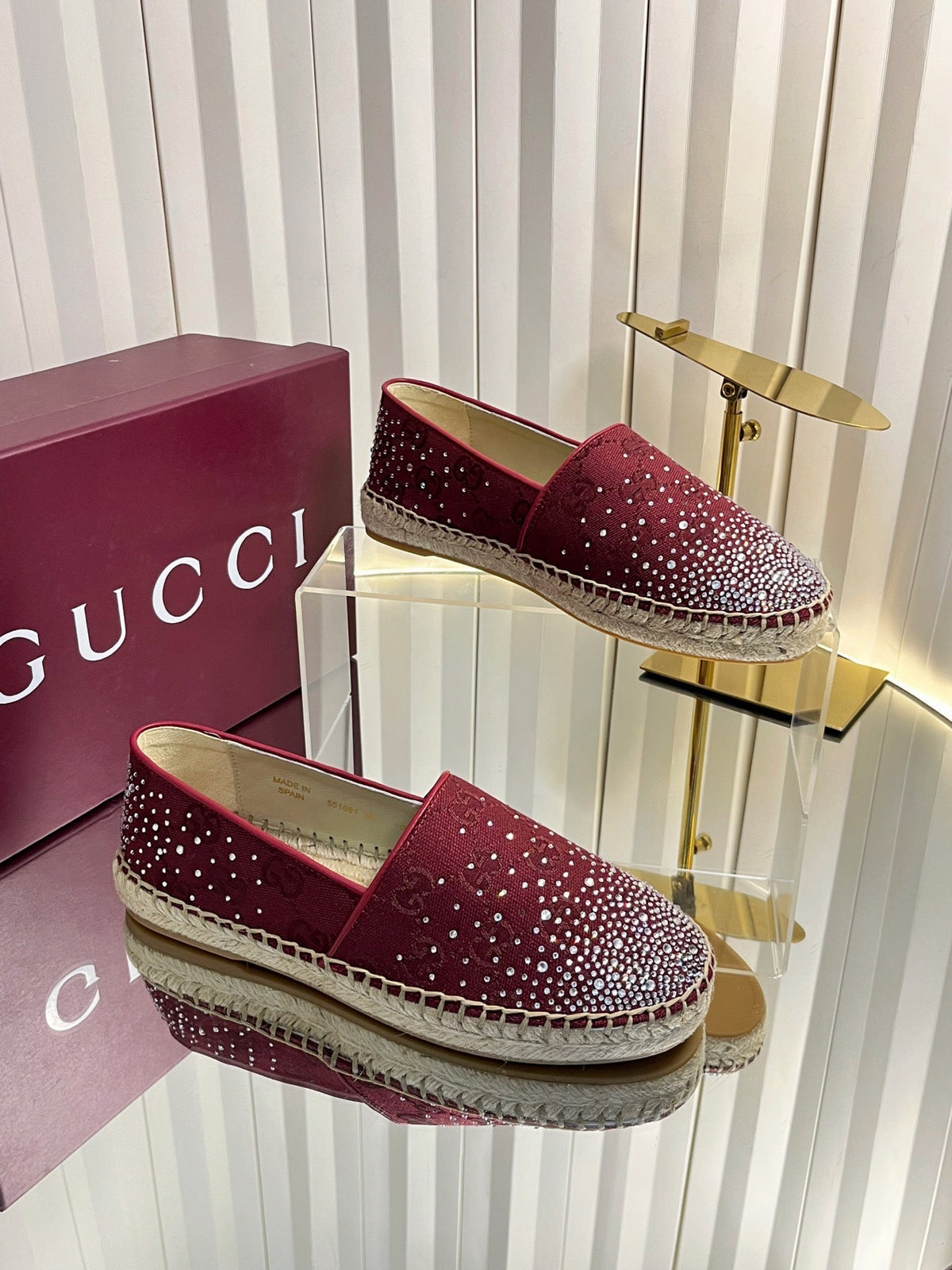 Gucci 2026 Heritage Espadrilles Lame Canvas 768172