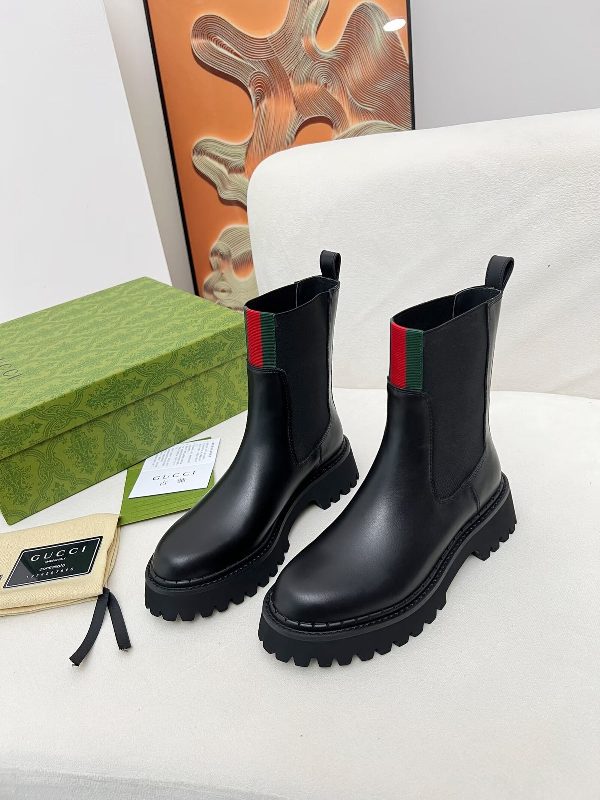 Gucci 2026 Women's Chelsea Boots Leather 926684