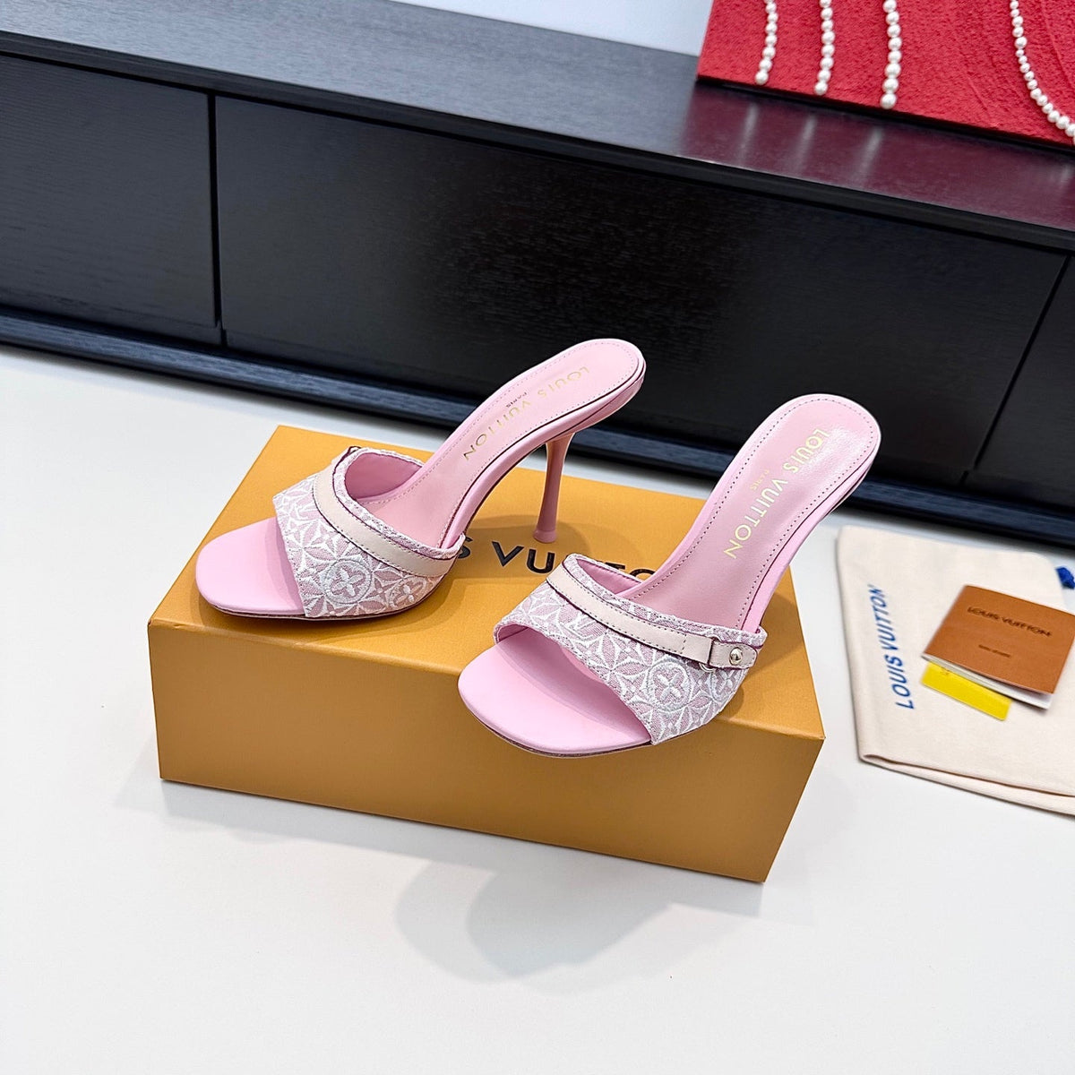 Louis Vuitton 2026  Neo Revival Mules 100mm Canvas Leather 786920