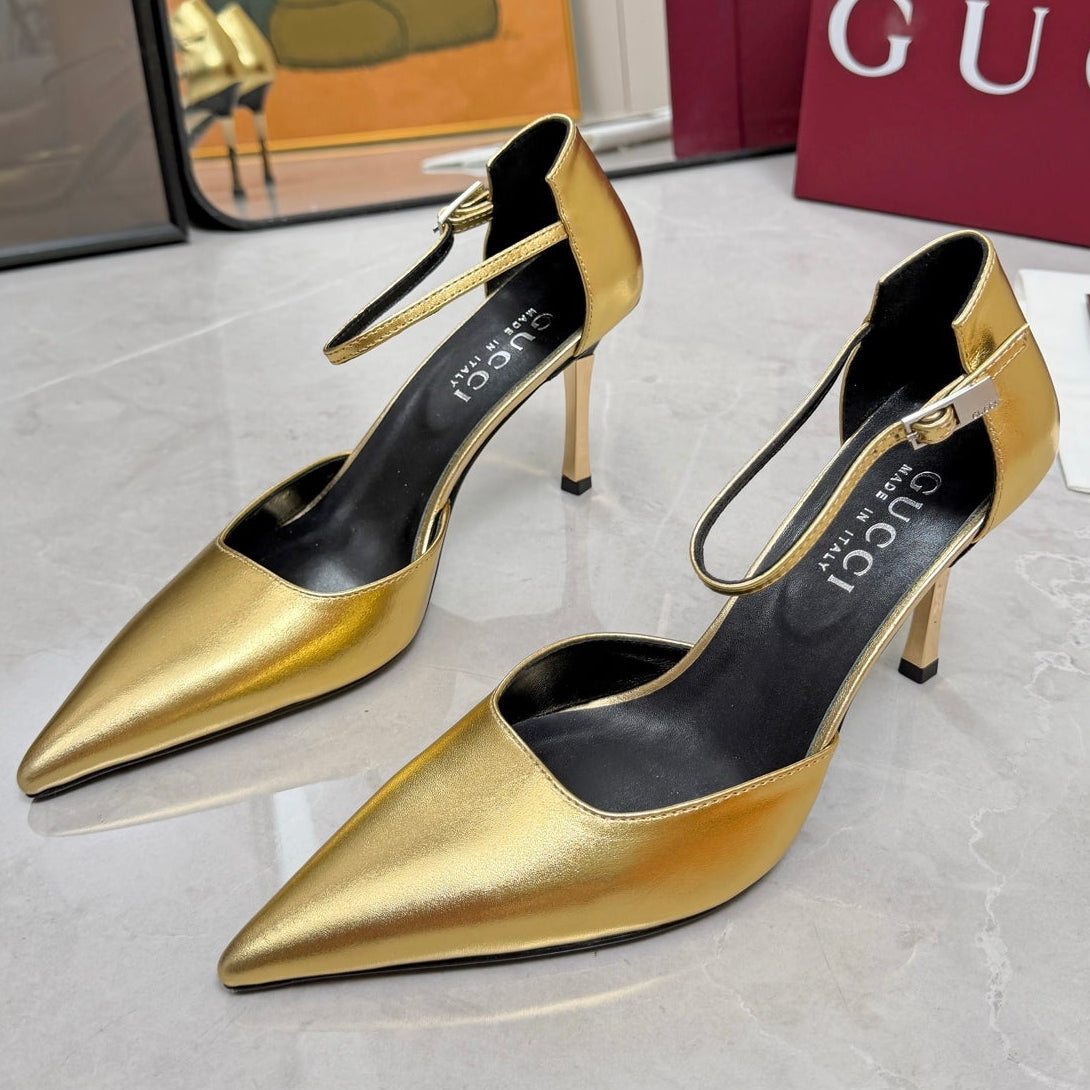 Gucci 2026 Women's Bombshell Pump 85mm Cowhide Leather 767115