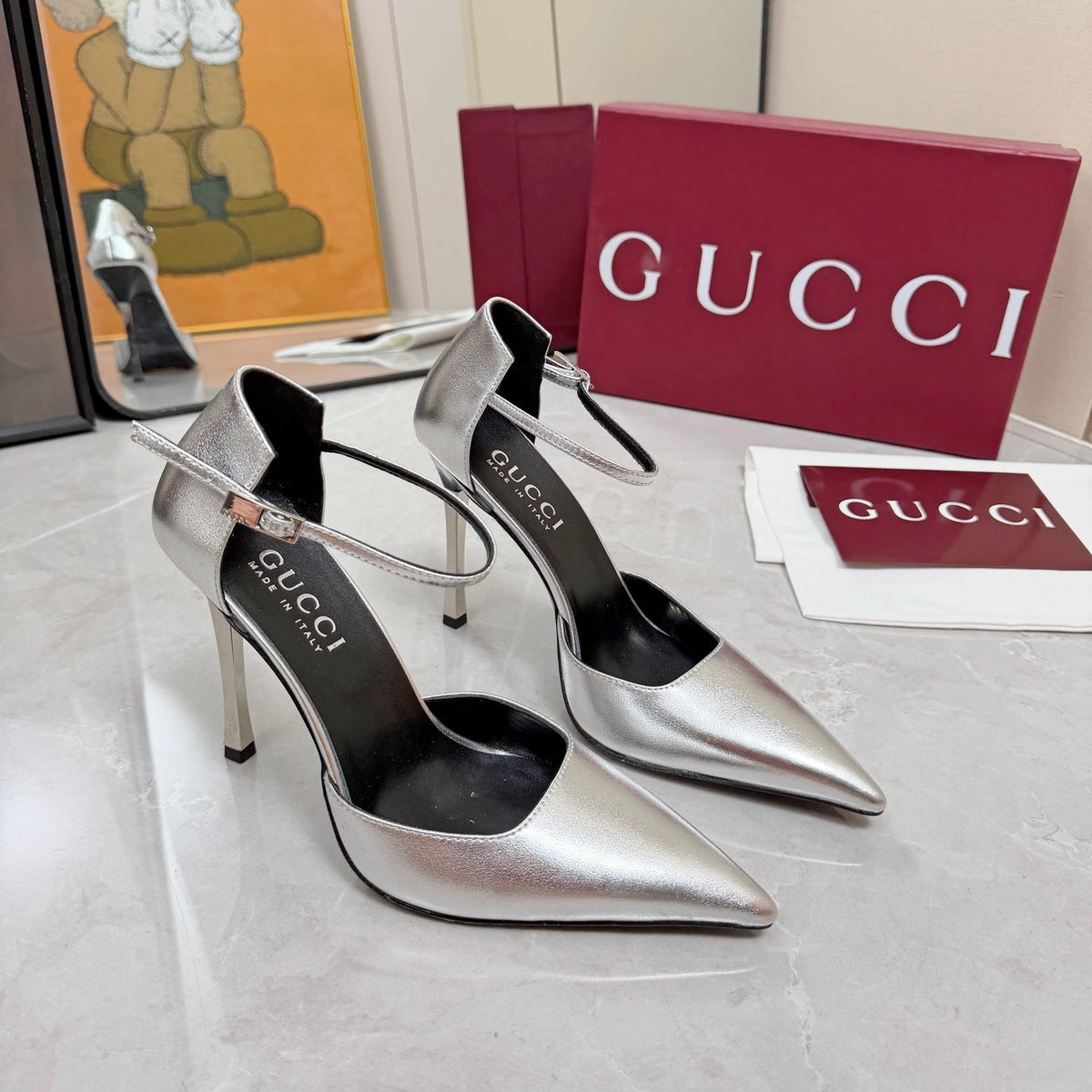 Gucci 2026 Women's Bombshell Pump 110mm Cowhide Leather 767120