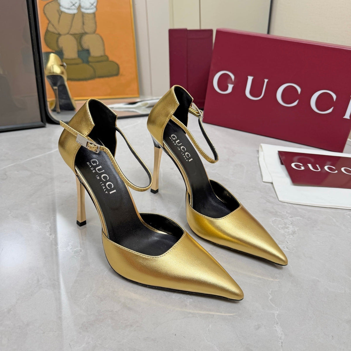 Gucci 2026 Women's Bombshell Pump 110mm Cowhide Leather 767120