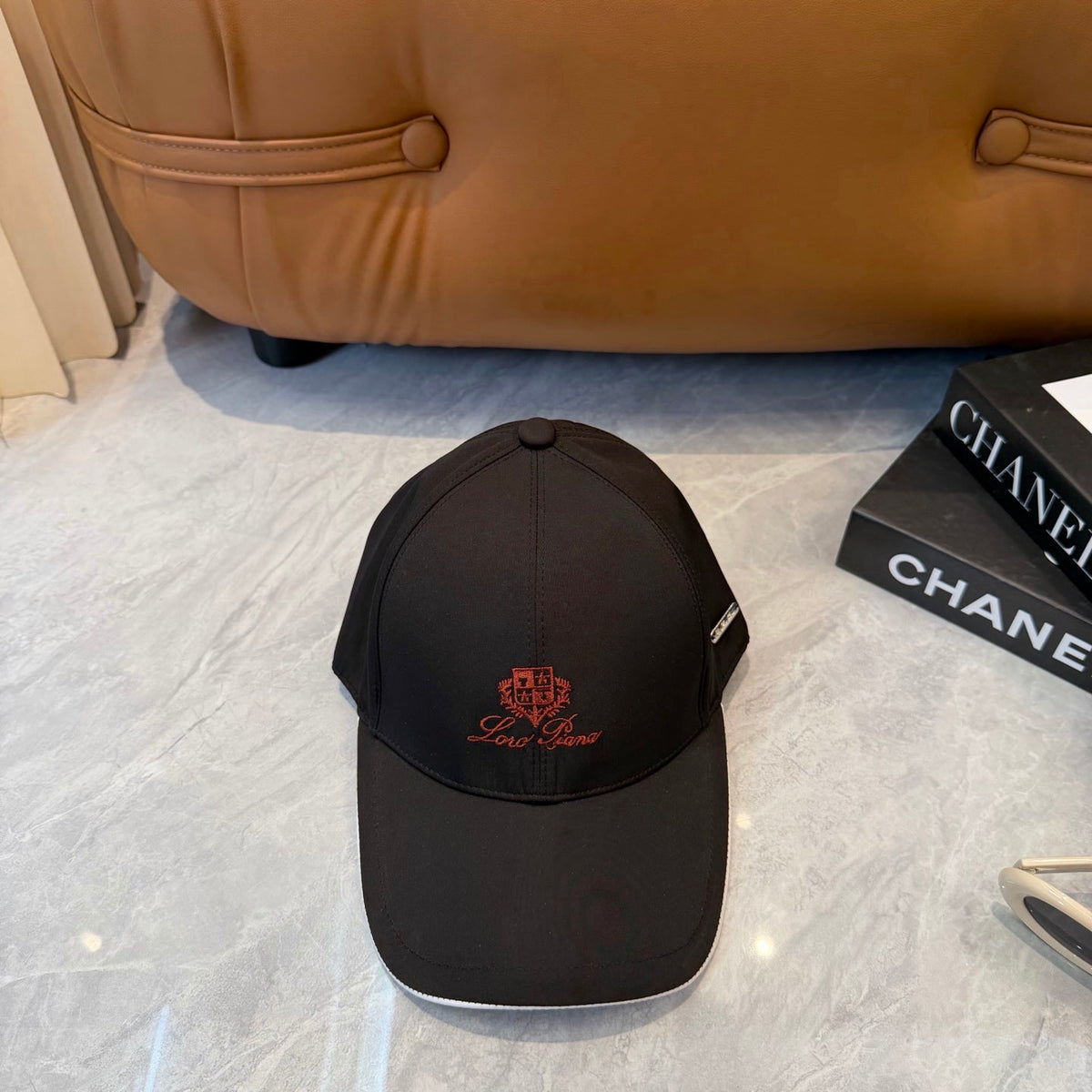 Loro Piana Logo Baseball Cap Cotton
