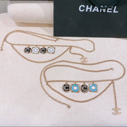 Chanel 2026 CC Letter Charm Layered Chain Necklace Belt
