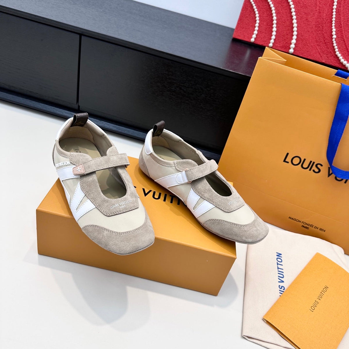 Louis Vuitton 2026 Sneakerina Mary Jane Suede 786953